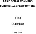 Icon of LC-HDT2000 RS-232 Basic Serial Commands