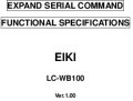 Icon of LC-WB100 RS-232 Extended Serial Commands
