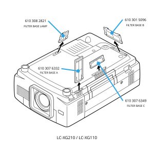 LC-XG210 LC-XG110 filters